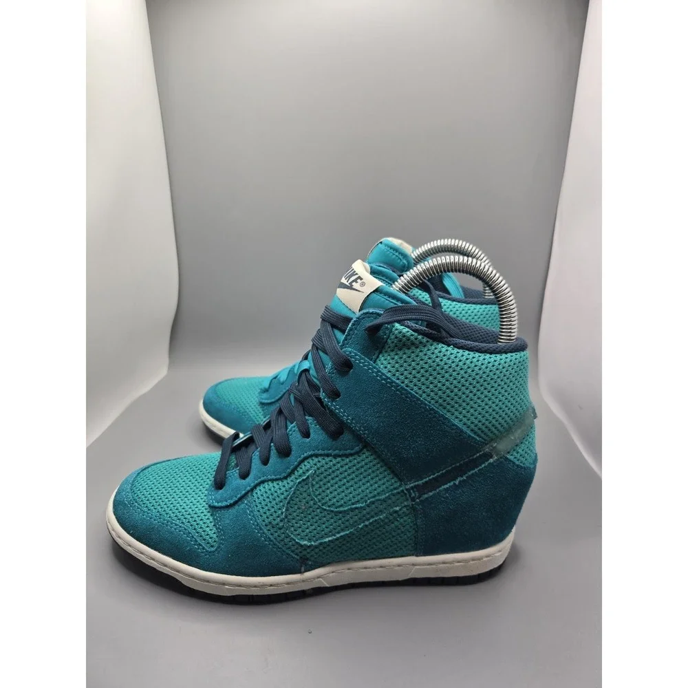 Nike Dunk Sky Hi Women's Size 8 Teal Blue Sneakers Style 644877-300